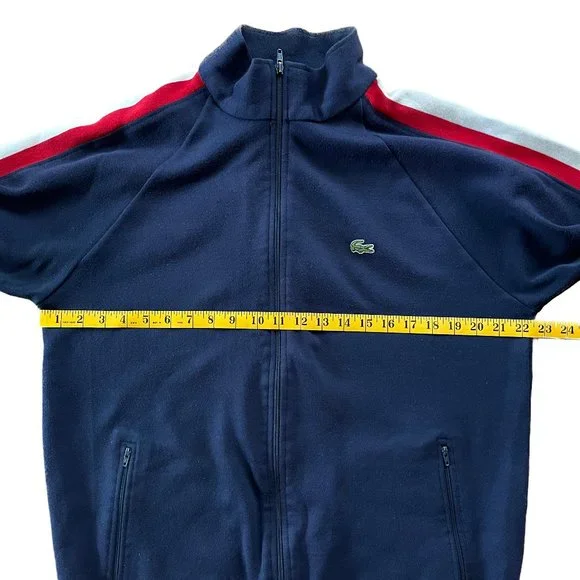 Izod Lacoste 80s Vintage Zip-Up Track Jacket Men's Large - Picture 5 of 6